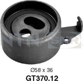 SNR GT370.12 - Обтяжна ролка, ангренаж vvparts.bg