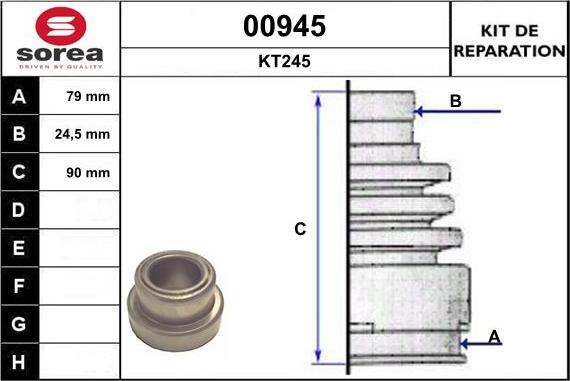 SNRA 00945 - Маншон, полуоска vvparts.bg