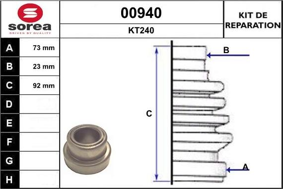 SNRA 00940 - Маншон, полуоска vvparts.bg