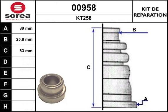 SNRA 00958 - Маншон, полуоска vvparts.bg