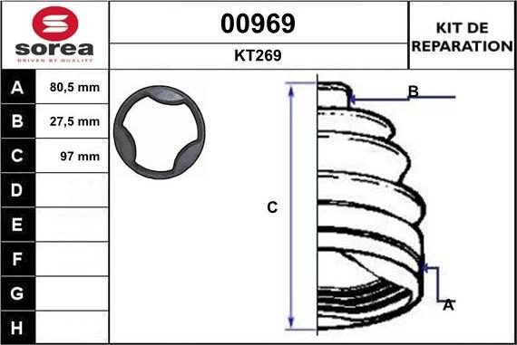 SNRA 00969 - Маншон, полуоска vvparts.bg