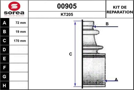 SNRA 00905 - Маншон, полуоска vvparts.bg