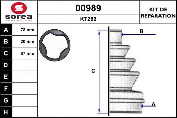 SNRA 00989 - Маншон, полуоска vvparts.bg