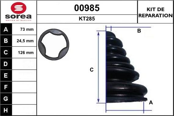 SNRA 00985 - Маншон, полуоска vvparts.bg