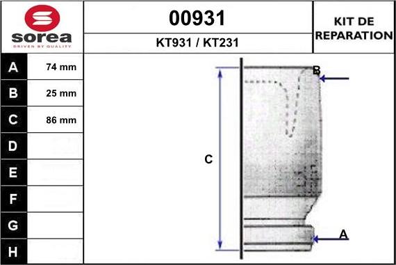 SNRA 00931 - Маншон, полуоска vvparts.bg