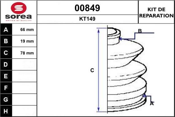 SNRA 00849 - Маншон, полуоска vvparts.bg