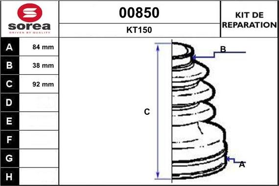 SNRA 00850 - Маншон, полуоска vvparts.bg