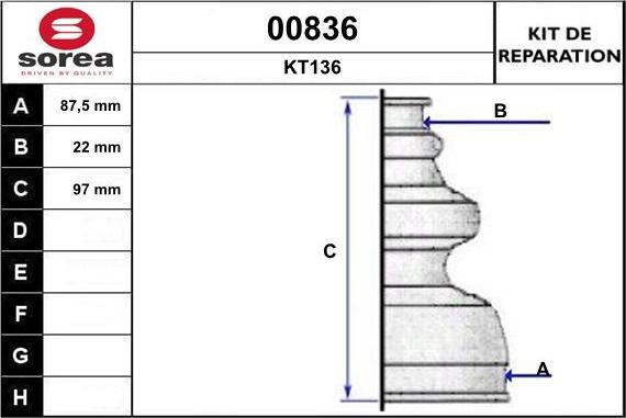 SNRA 00836 - Маншон, полуоска vvparts.bg