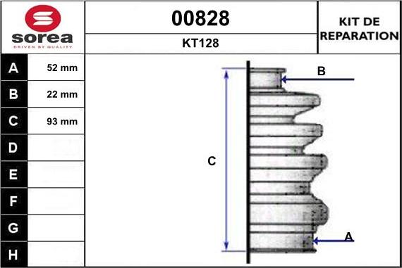 SNRA 00828 - Маншон, полуоска vvparts.bg