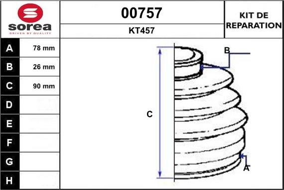 SNRA 00757 - Маншон, полуоска vvparts.bg