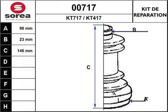 SNRA 00717 - Маншон, полуоска vvparts.bg