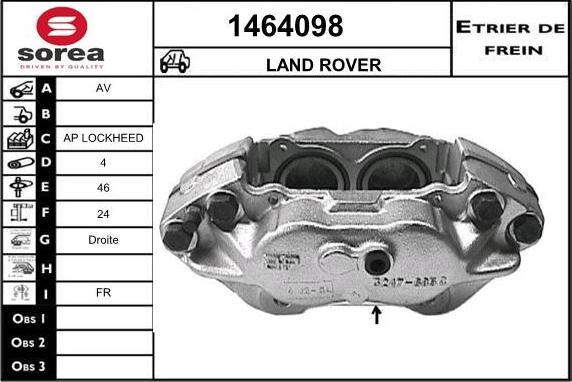 SNRA 1464098 - Спирачен апарат vvparts.bg