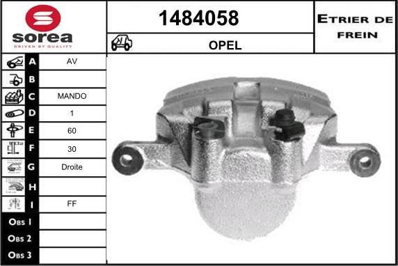 SNRA 1484058 - Спирачен апарат vvparts.bg