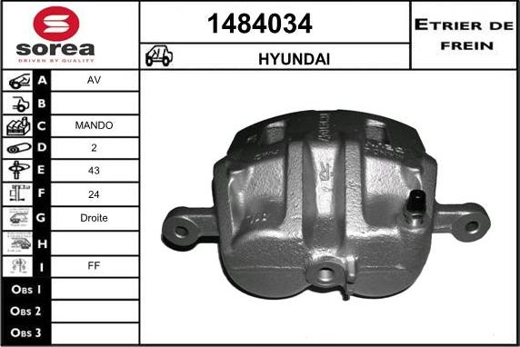 SNRA 1484034 - Спирачен апарат vvparts.bg