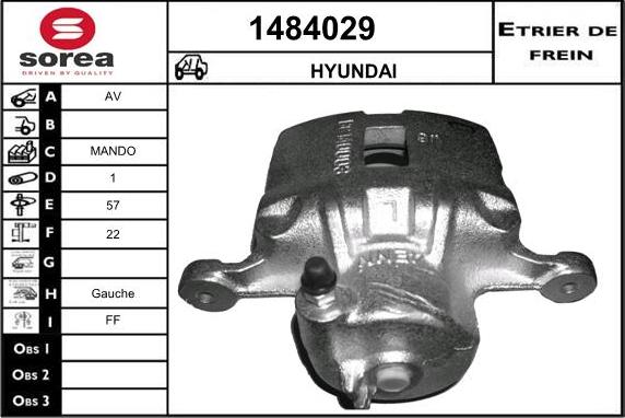 SNRA 1484029 - Спирачен апарат vvparts.bg