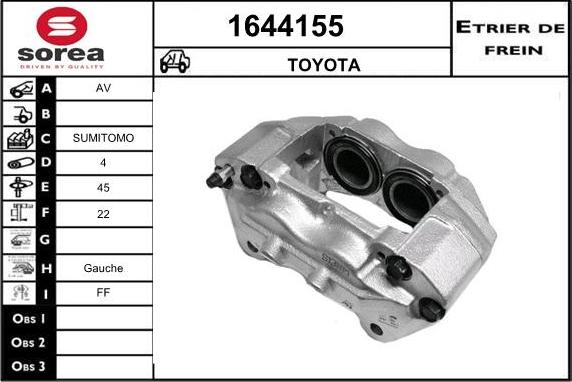 SNRA 1644155 - Спирачен апарат vvparts.bg