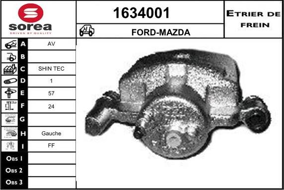 SNRA 1634001 - Спирачен апарат vvparts.bg