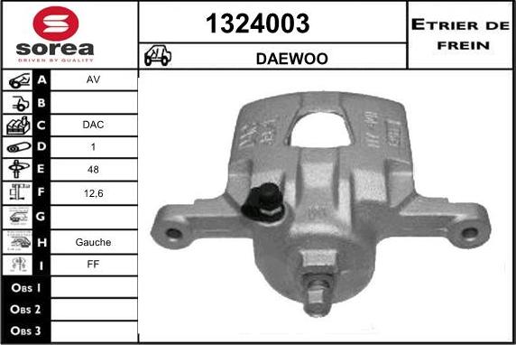 SNRA 1324003 - Спирачен апарат vvparts.bg