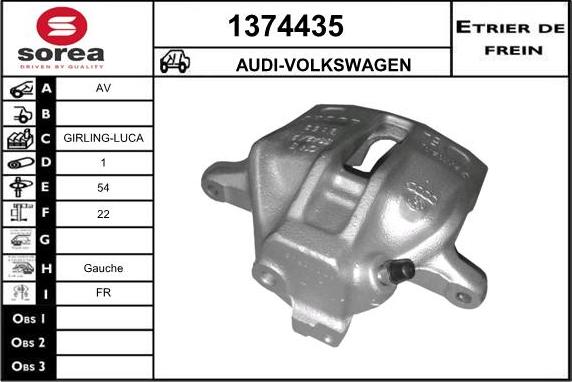 SNRA 1374435 - Спирачен апарат vvparts.bg