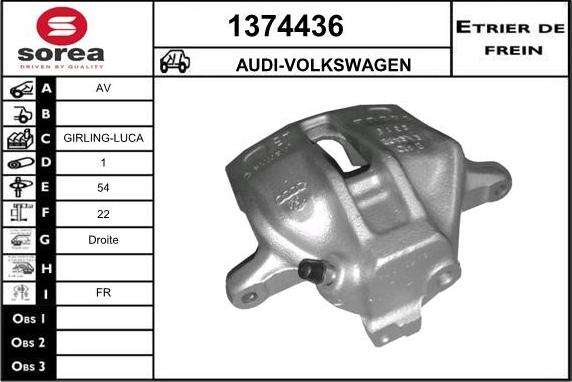 SNRA 1374436 - Спирачен апарат vvparts.bg