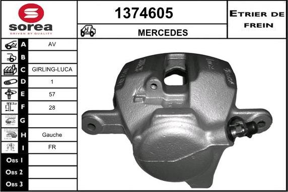 SNRA 1374605 - Спирачен апарат vvparts.bg