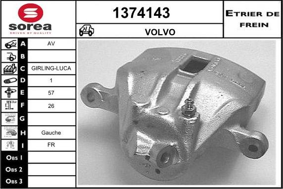 SNRA 1374143 - Спирачен апарат vvparts.bg