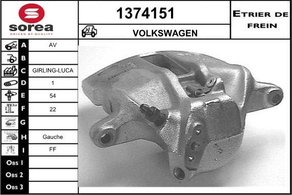 SNRA 1374151 - Спирачен апарат vvparts.bg