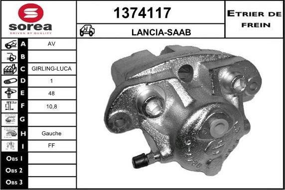 SNRA 1374117 - Спирачен апарат vvparts.bg