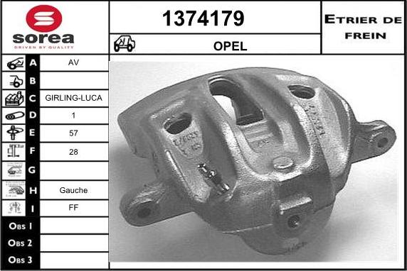 SNRA 1374179 - Спирачен апарат vvparts.bg