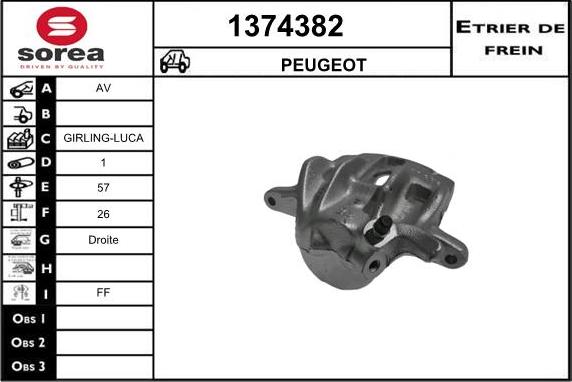 SNRA 1374382 - Спирачен апарат vvparts.bg