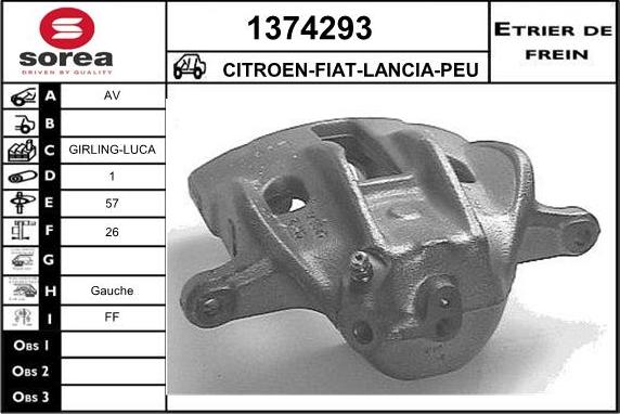 SNRA 1374293 - Спирачен апарат vvparts.bg