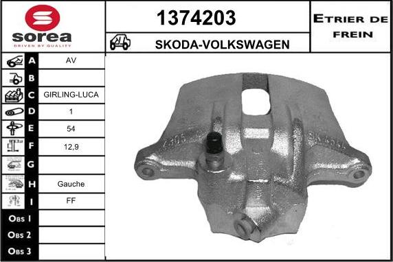 SNRA 1374203 - Спирачен апарат vvparts.bg