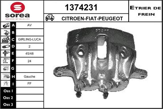 SNRA 1374231 - Спирачен апарат vvparts.bg