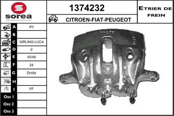 SNRA 1374232 - Спирачен апарат vvparts.bg