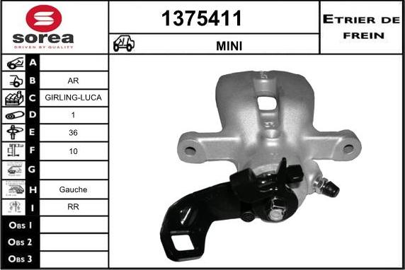 SNRA 1375411 - Спирачен апарат vvparts.bg