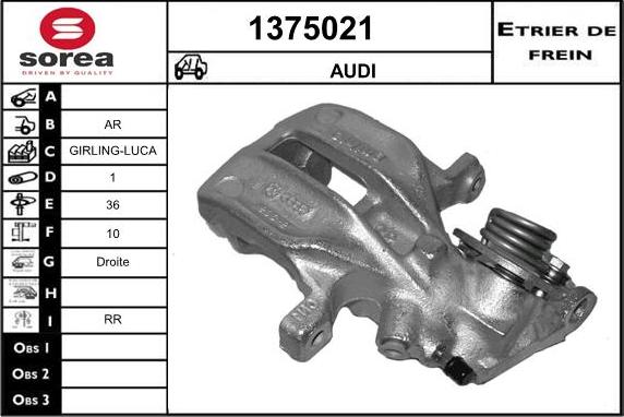 SNRA 1375021 - Спирачен апарат vvparts.bg