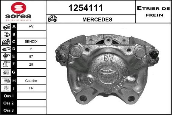 SNRA 1254111 - Спирачен апарат vvparts.bg