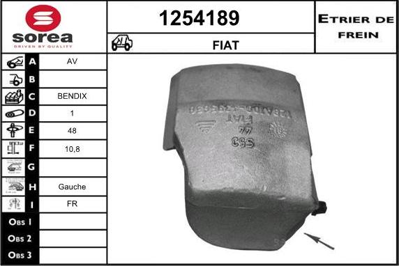 SNRA 1254189 - Спирачен апарат vvparts.bg