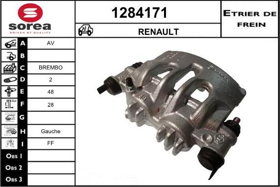 SNRA 1284171 - Спирачен апарат vvparts.bg