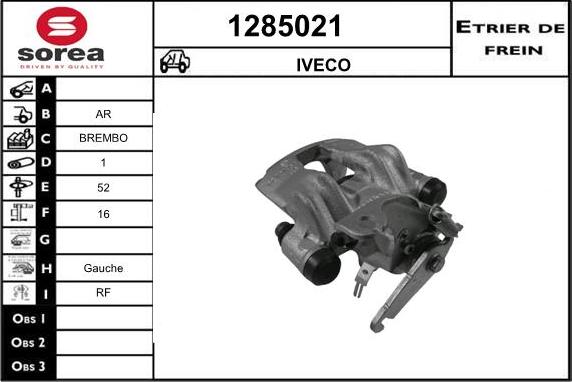 SNRA 1285021 - Спирачен апарат vvparts.bg