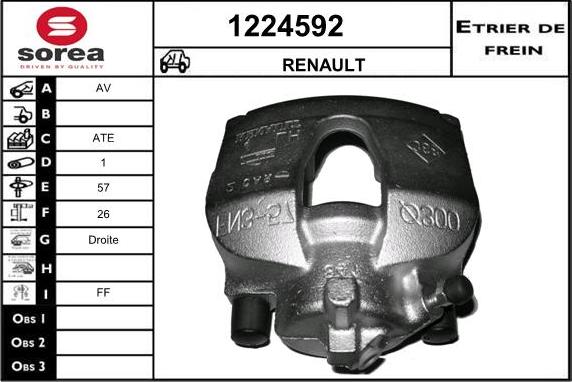 SNRA 1224592 - Спирачен апарат vvparts.bg