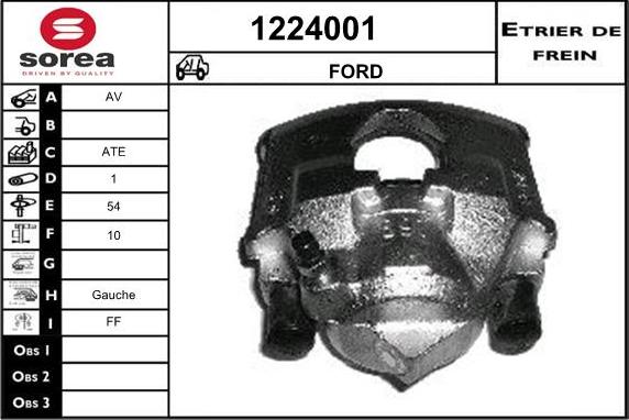 SNRA 1224001 - Спирачен апарат vvparts.bg