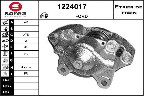 SNRA 1224017 - Спирачен апарат vvparts.bg