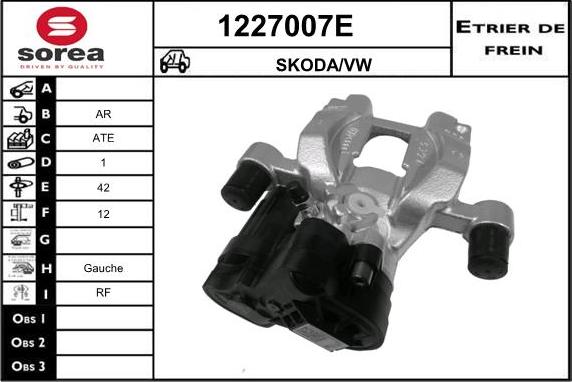 SNRA 1227007E - Спирачен апарат vvparts.bg