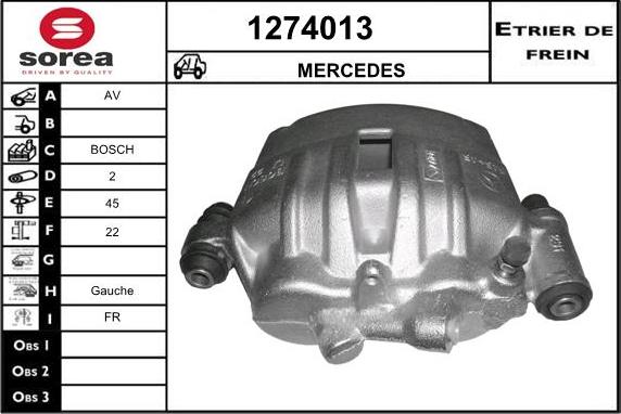 SNRA 1274013 - Спирачен апарат vvparts.bg