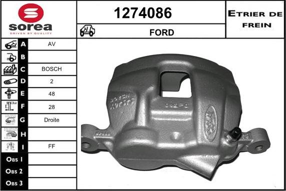 SNRA 1274086 - Спирачен апарат vvparts.bg