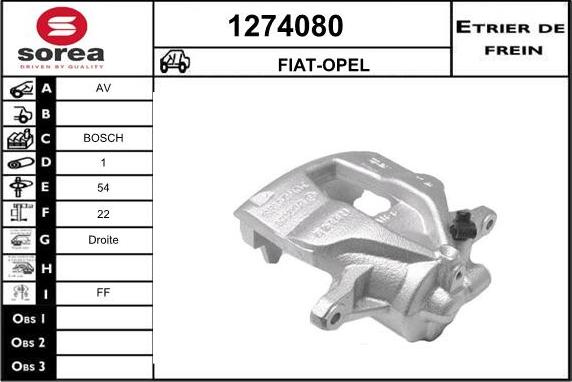 SNRA 1274080 - Спирачен апарат vvparts.bg