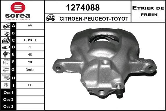 SNRA 1274088 - Спирачен апарат vvparts.bg