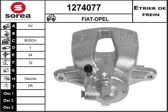 SNRA 1274077 - Спирачен апарат vvparts.bg