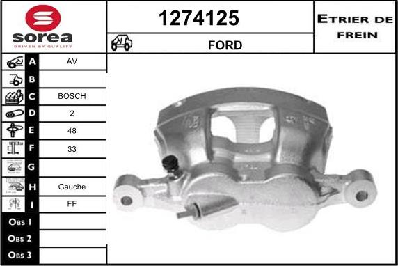 SNRA 1274125 - Спирачен апарат vvparts.bg